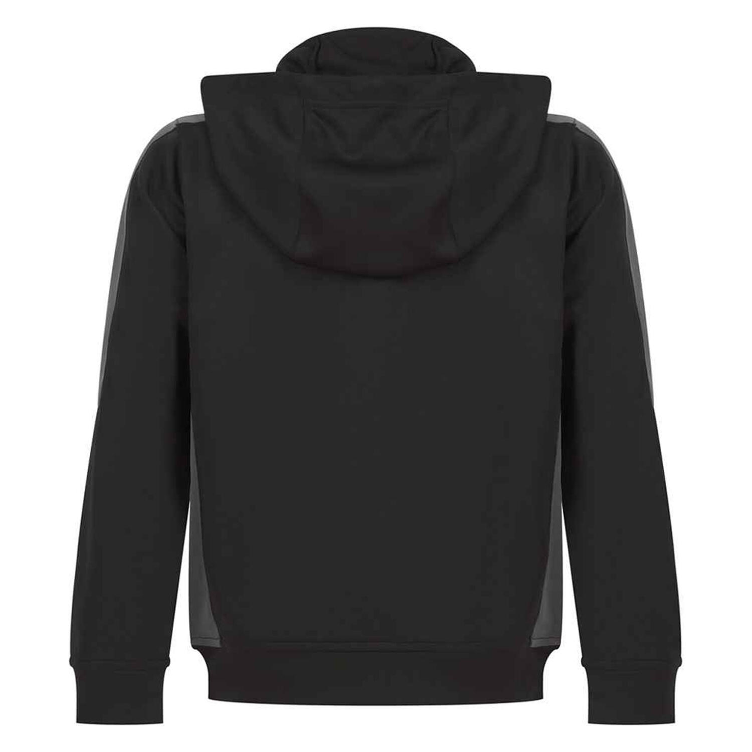 Childrens/Kids Team Contrast Hoodie (Black/Gunmetal Grey) FINDEN AND
