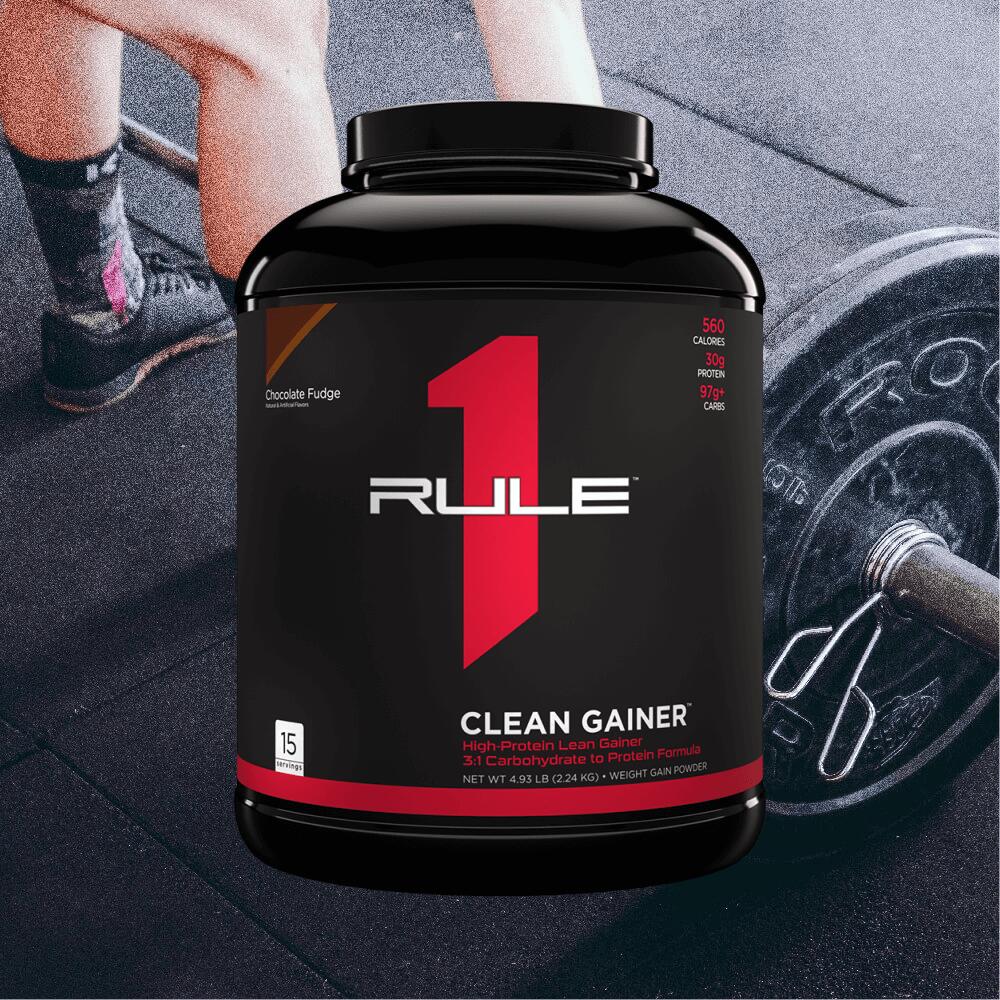 Rule1 R1 Clean Gainer (4,8lbs) Chocolate Fudge - Prise de poids - Sans Créatine 2/4