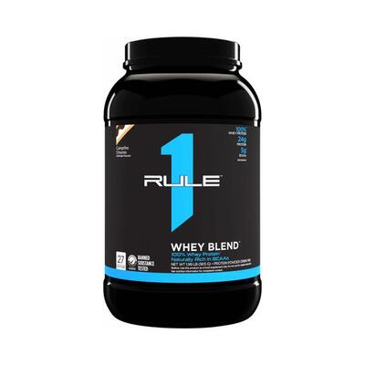 Rule1 r1 whey protein (1lb) chocolate fudge - eiwitten - wei-eiwit mix