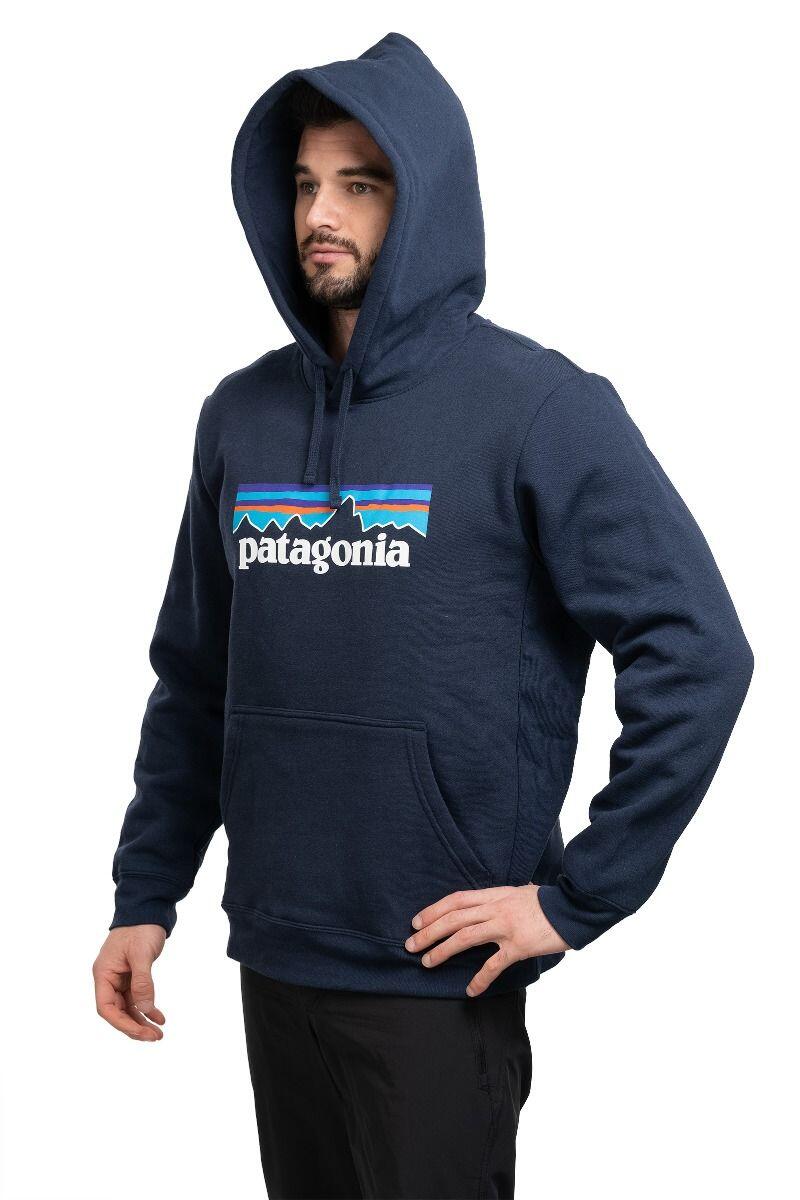 Sweat à Capuche Homme Patagonia "P-6 Logo Uprisal Hoody" M Bleu 3/7