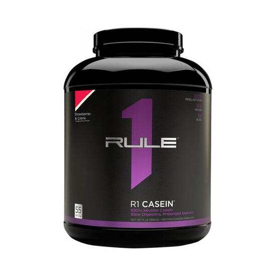 Rule1 R1 Casein Protein (4lbs) Strawberries & Crème - Protéines - Caséine