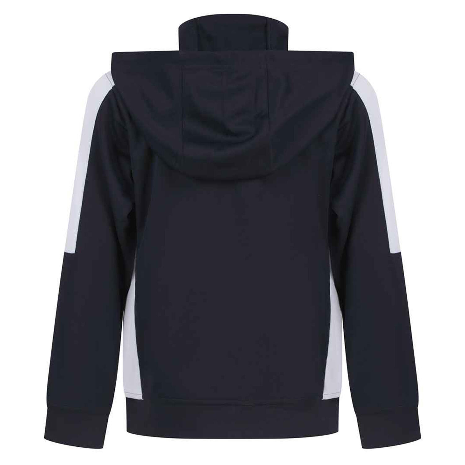 Childrens/Kids Team Contrast Hoodie (Navy/White) 2/3