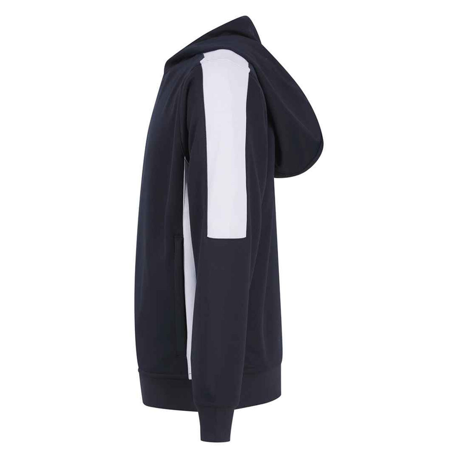Childrens/Kids Team Contrast Hoodie (Navy/White) 3/3