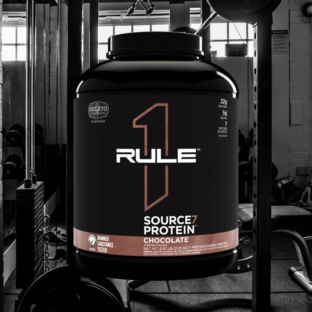 Rule1 R1 Source7 Gelato Protein (4lbs) Milk Chocolate - Protéines 2/3