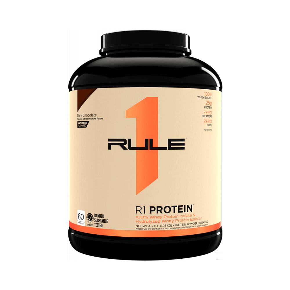 RULE ONE Rule1 R1 Protein - Naturally Flavored (4,3lbs) Dark Chocolate - Proteine