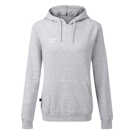Sweat À Capuche CLUB LEISURE Femme (Gris Foncé Chiné / Blanc)