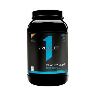 Rule1 r1 whey protein (1lb) chocolate fudge - eiwitten - wei-eiwit mix