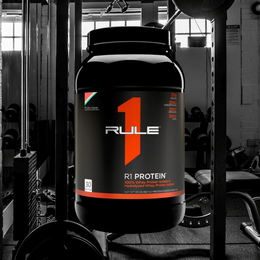 Rule1 R1 Protein Whey Isolate (2lbs) Fruity Cereal - Eiwitten 2/3