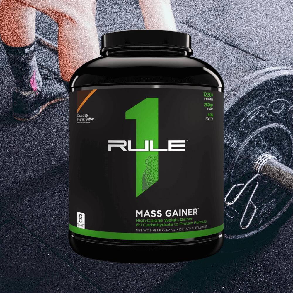 Rule1 R1 Mass Gainer (5,7lbs) Chocolate Peanut Butter - Gewichtstoename 2/3
