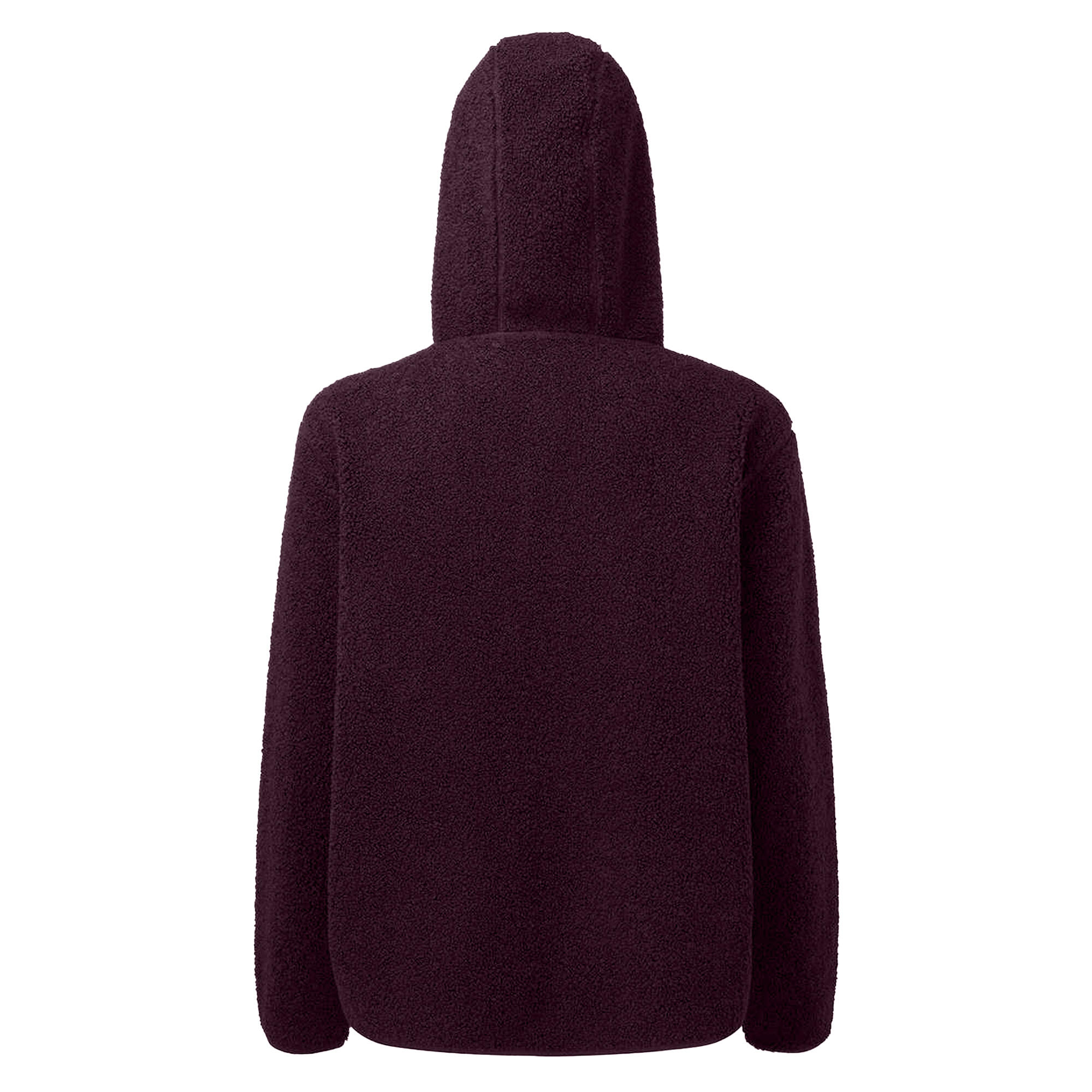 Felpa Con Cappuccio Cerniera Ad Un Quarto Donna TriDri Mulberry Red 2/3