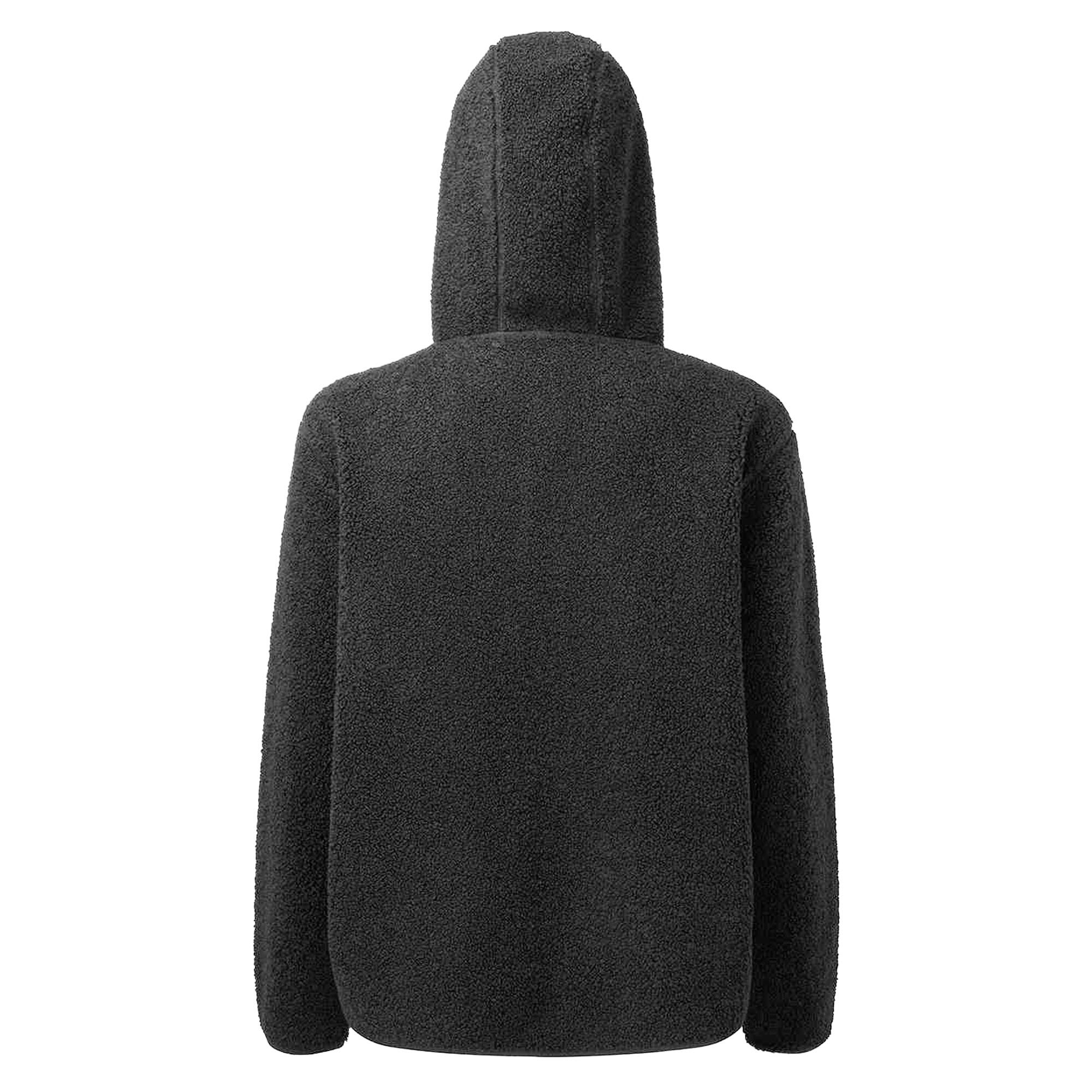 Felpa Con Cappuccio Cerniera Ad Un Quarto Donna TriDri Grigio Antracite 2/3
