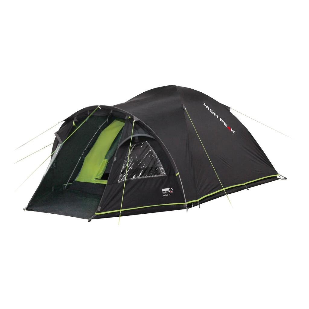 High Peak dome tent Talos 4, camping tent with porch, porch with tent floor