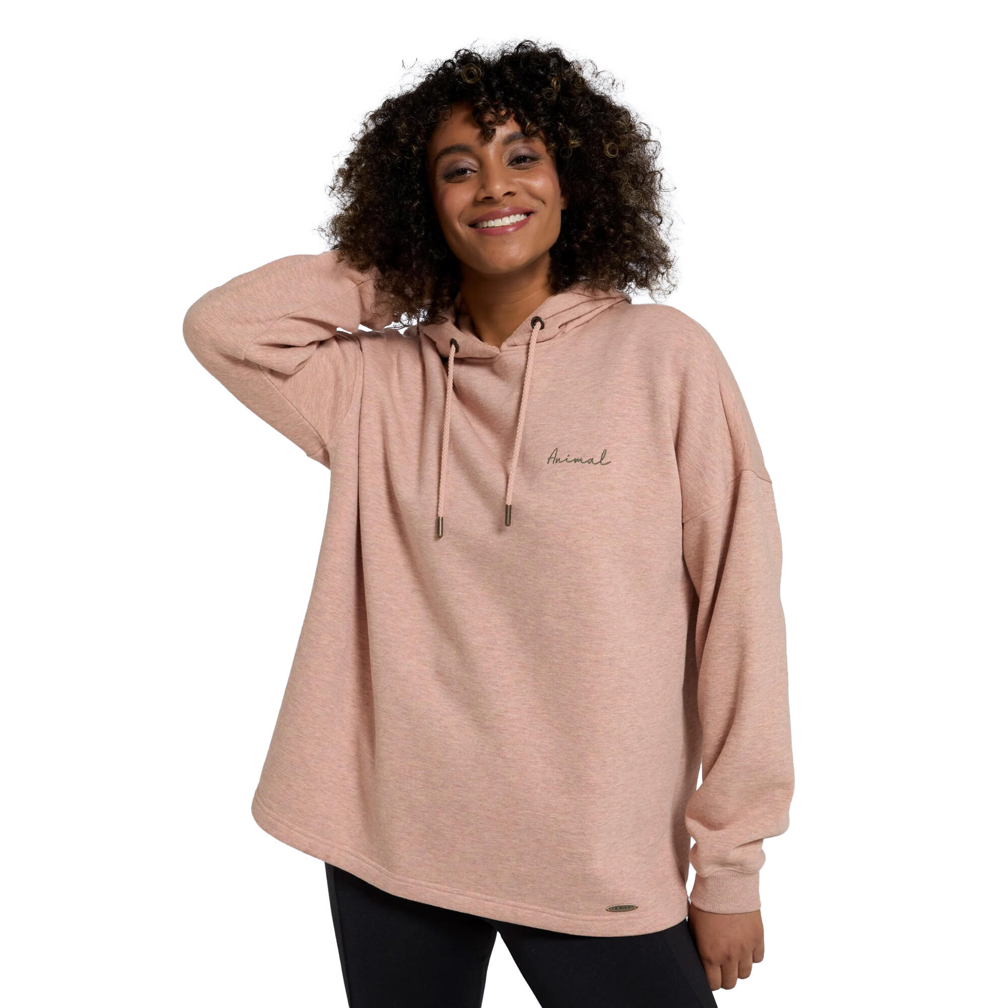 ANIMAL Womens/Ladies Amber Relaxed Fit Hoodie (Light Pink)