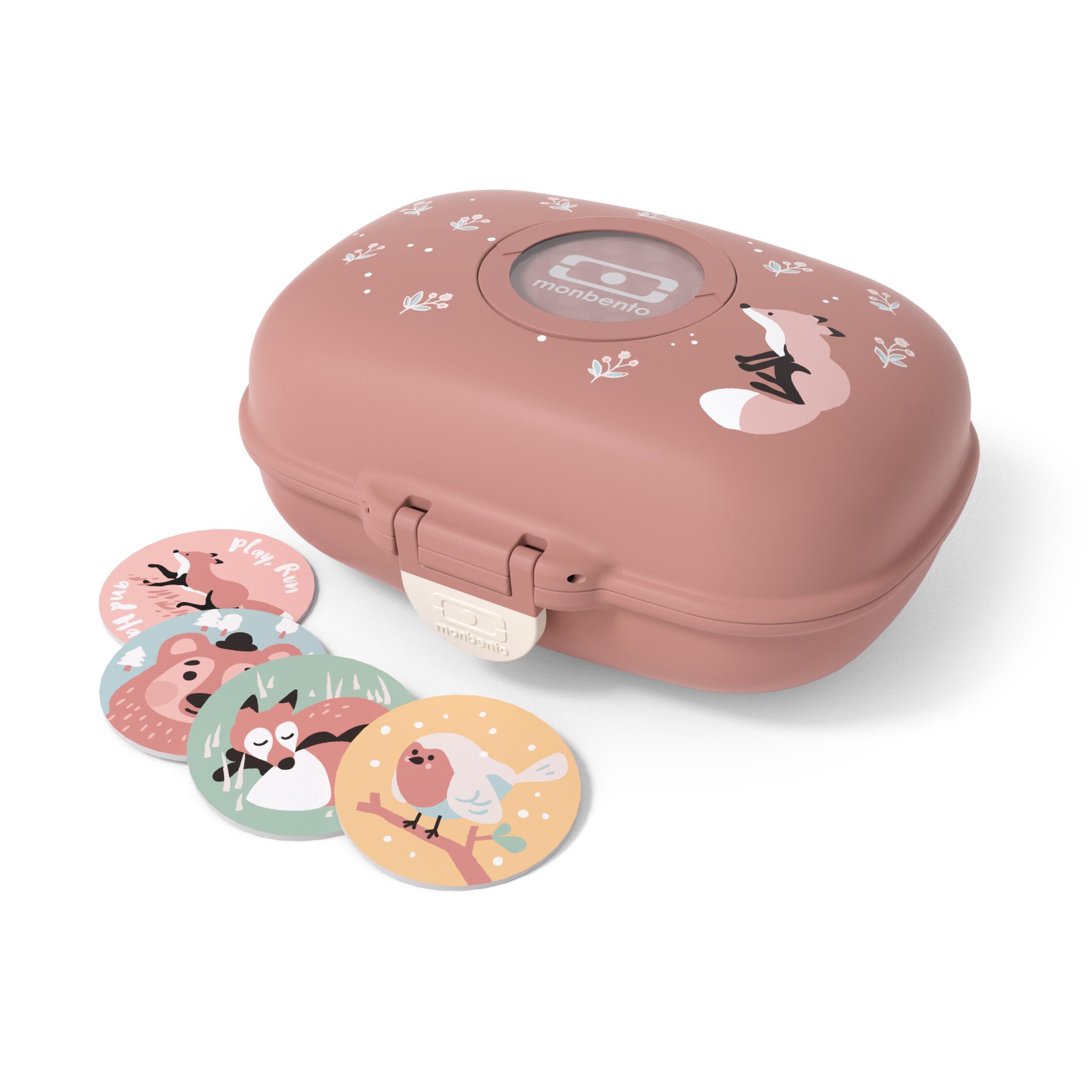 MONBENTO Scatola della merenda 600ml |Bambini|Scuola, picnic|Gram