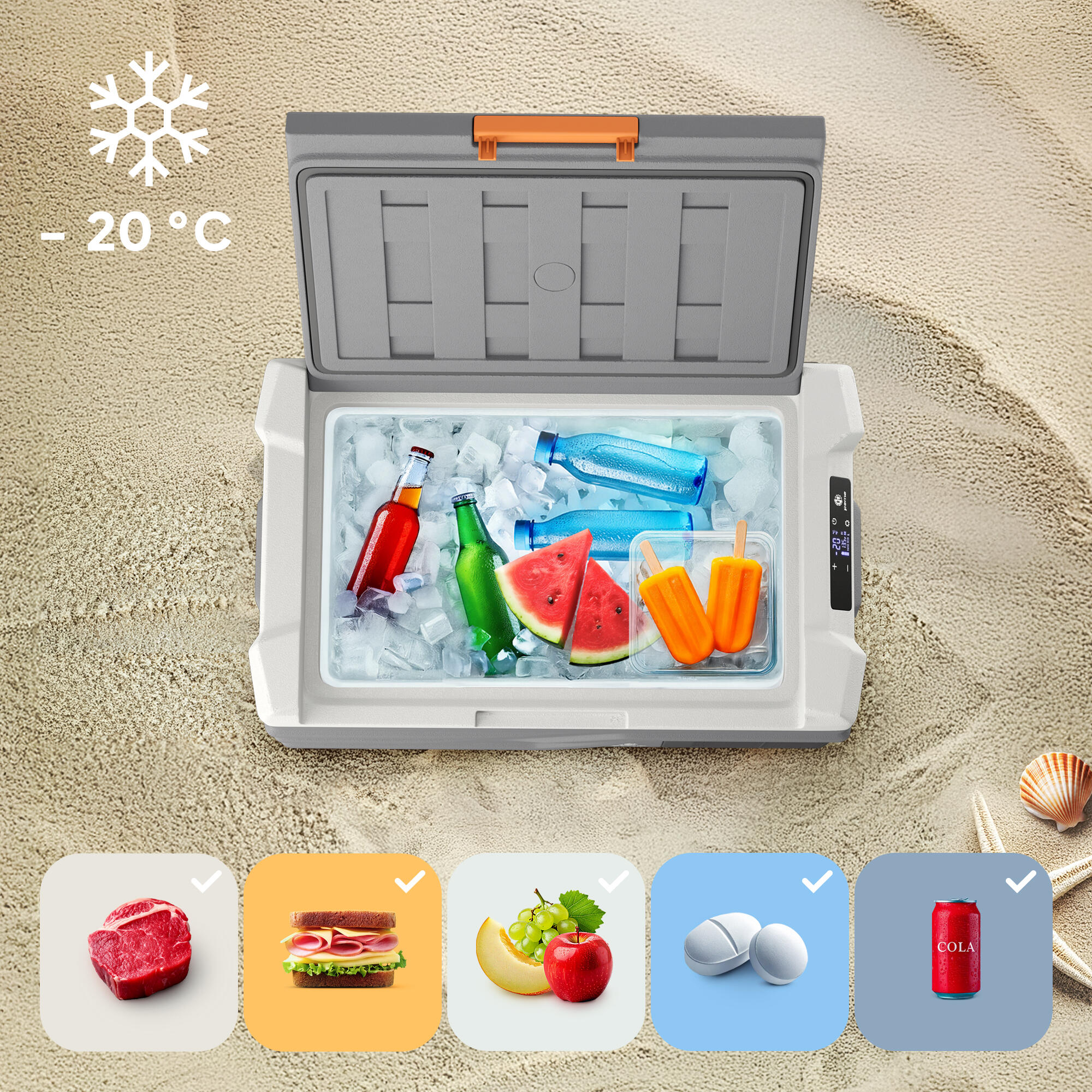 Glaciere électrique de camping Peme Quest 30 12/230v chaud/froid 4/7