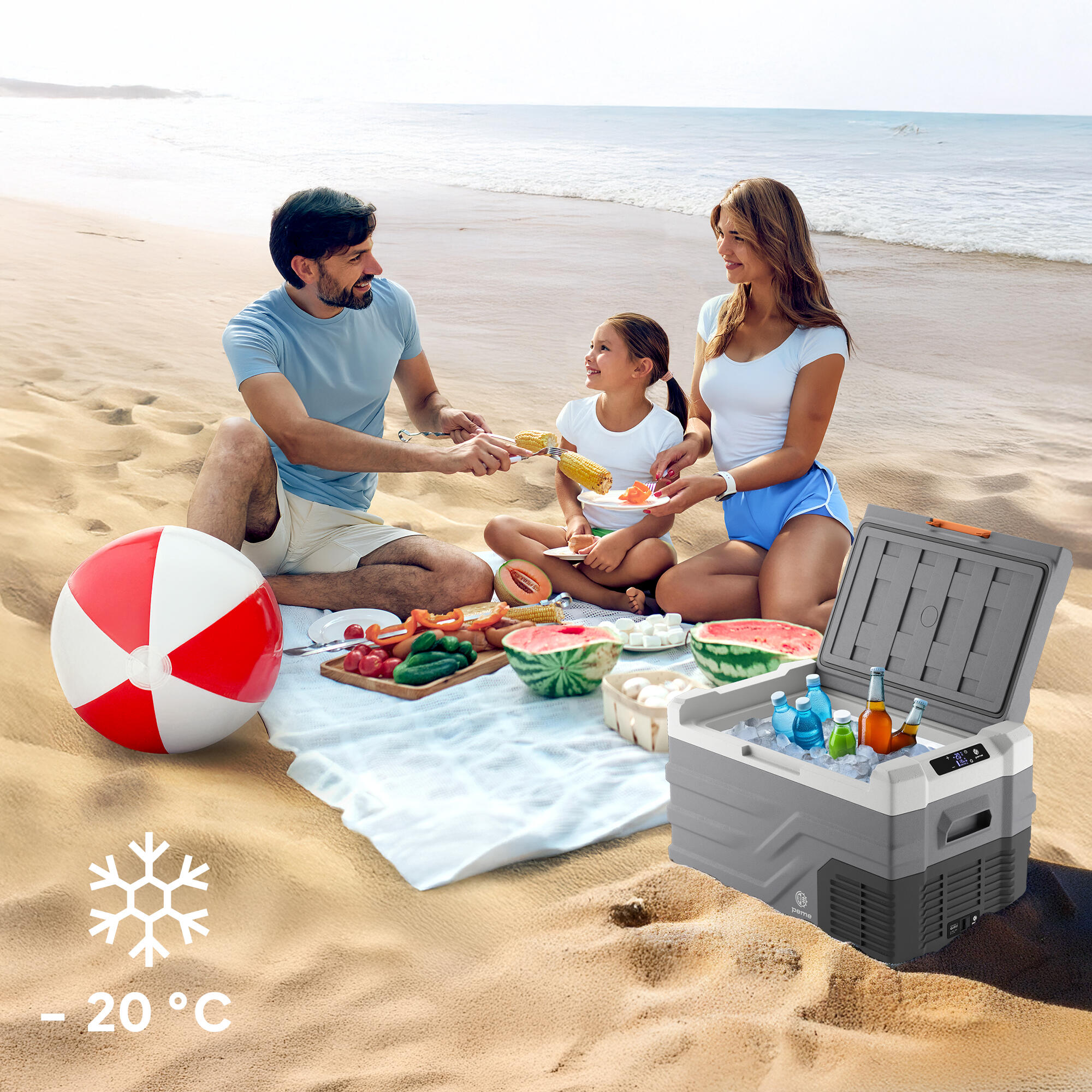 Glaciere électrique de camping Peme Quest 30 12/230v chaud/froid 3/7