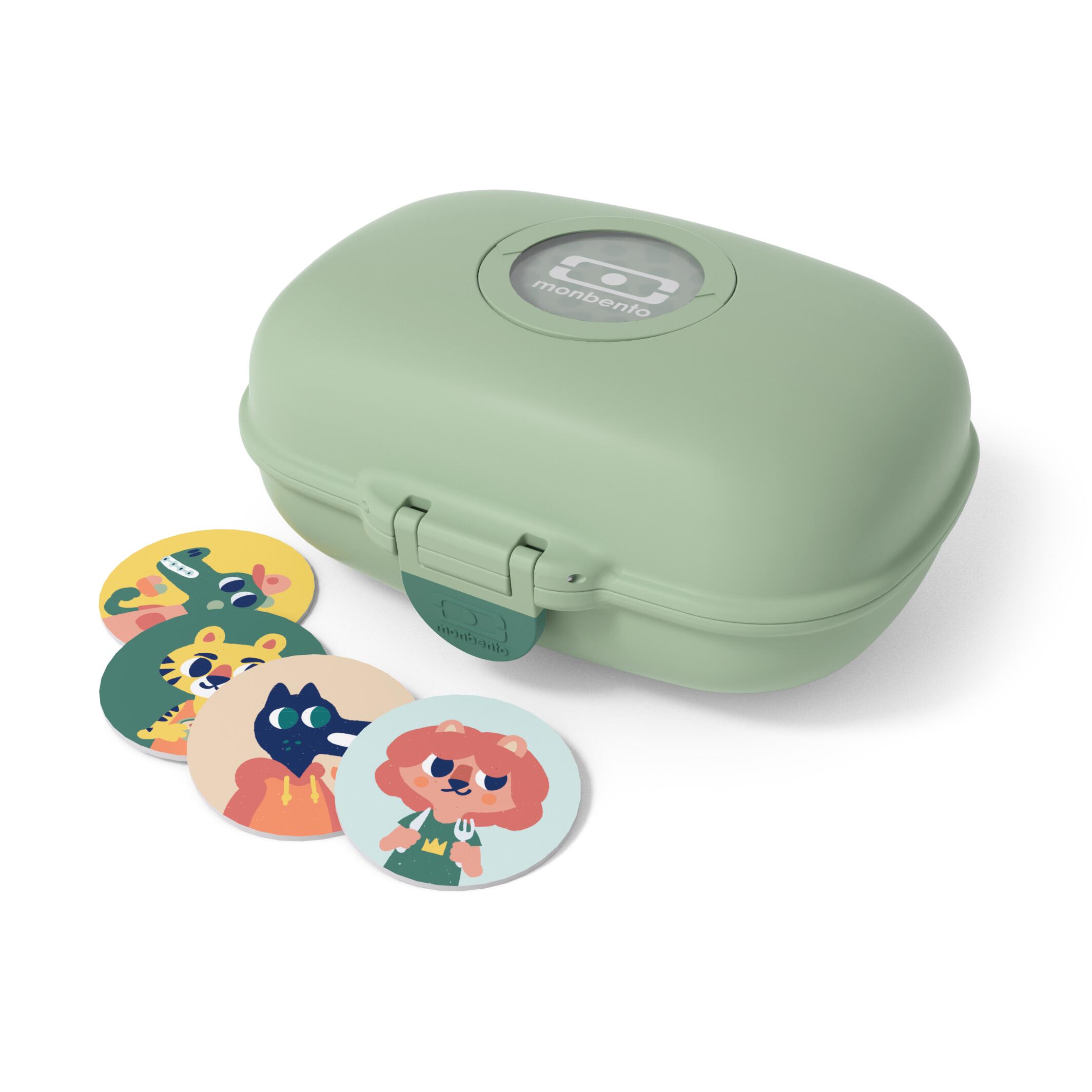 MONBENTO Scatola della merenda 600ml |Bambini|Scuola, picnic|Gram