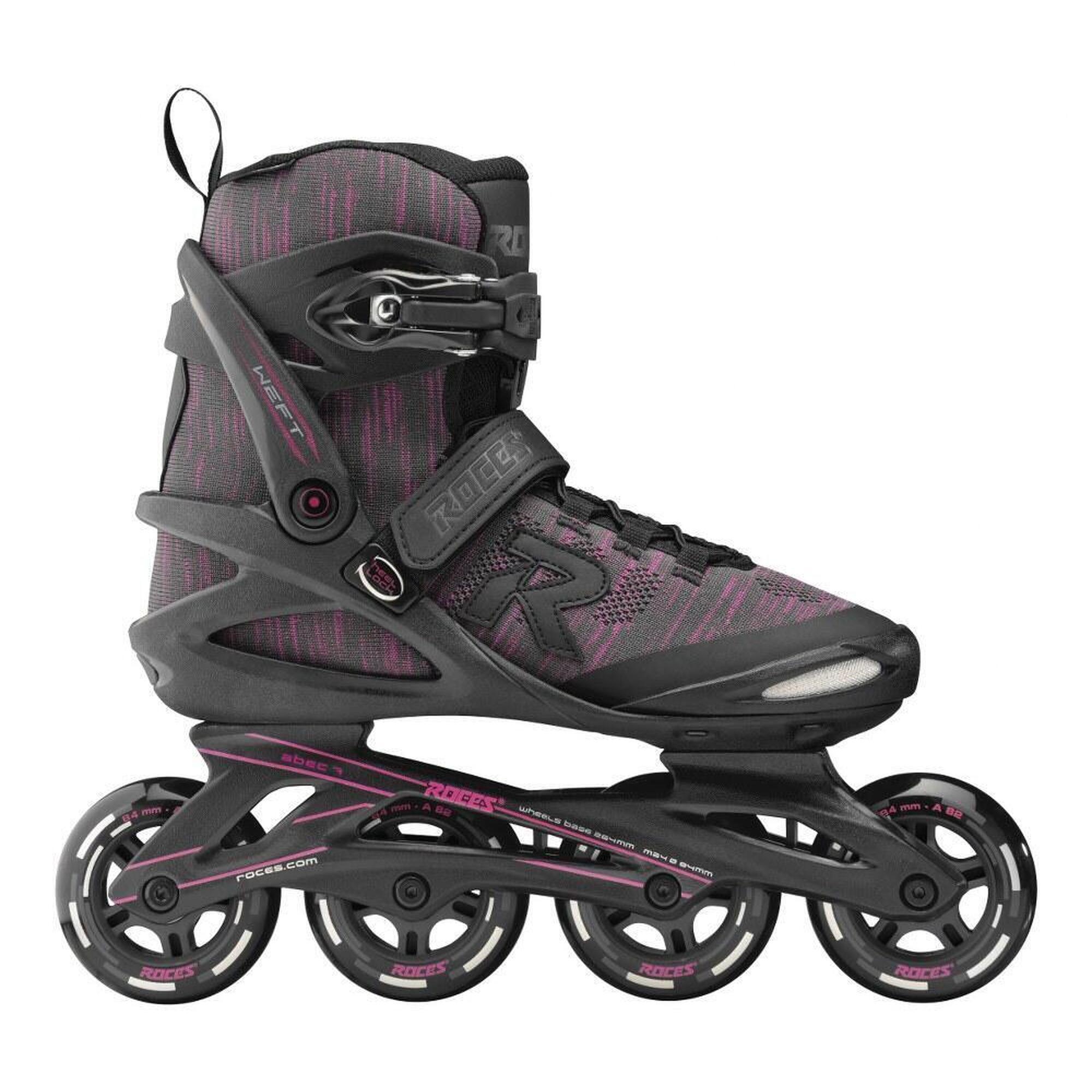 Roces - Weft Thread 84 – Rollers En Ligne – Femme – Noir – Violet - Rollers En Ligne - Noir - 39 - Decathlon