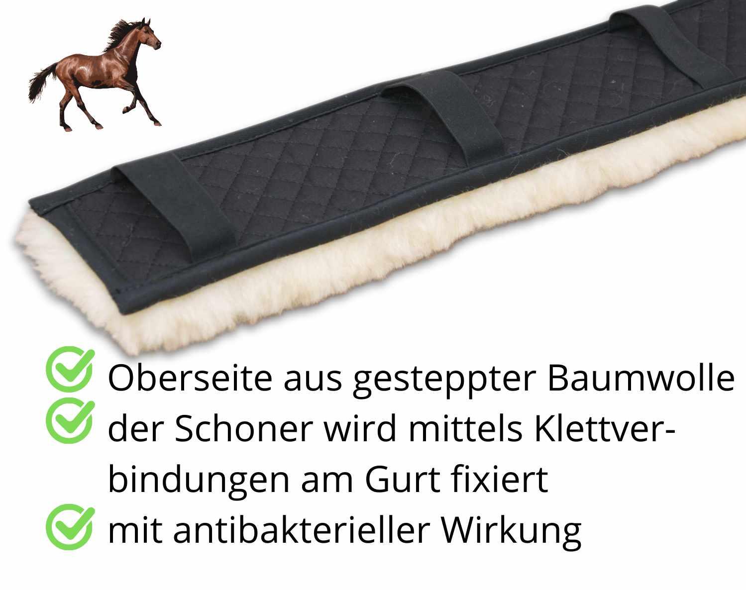 AMKA  Lammfell Gurtschoner 2/4
