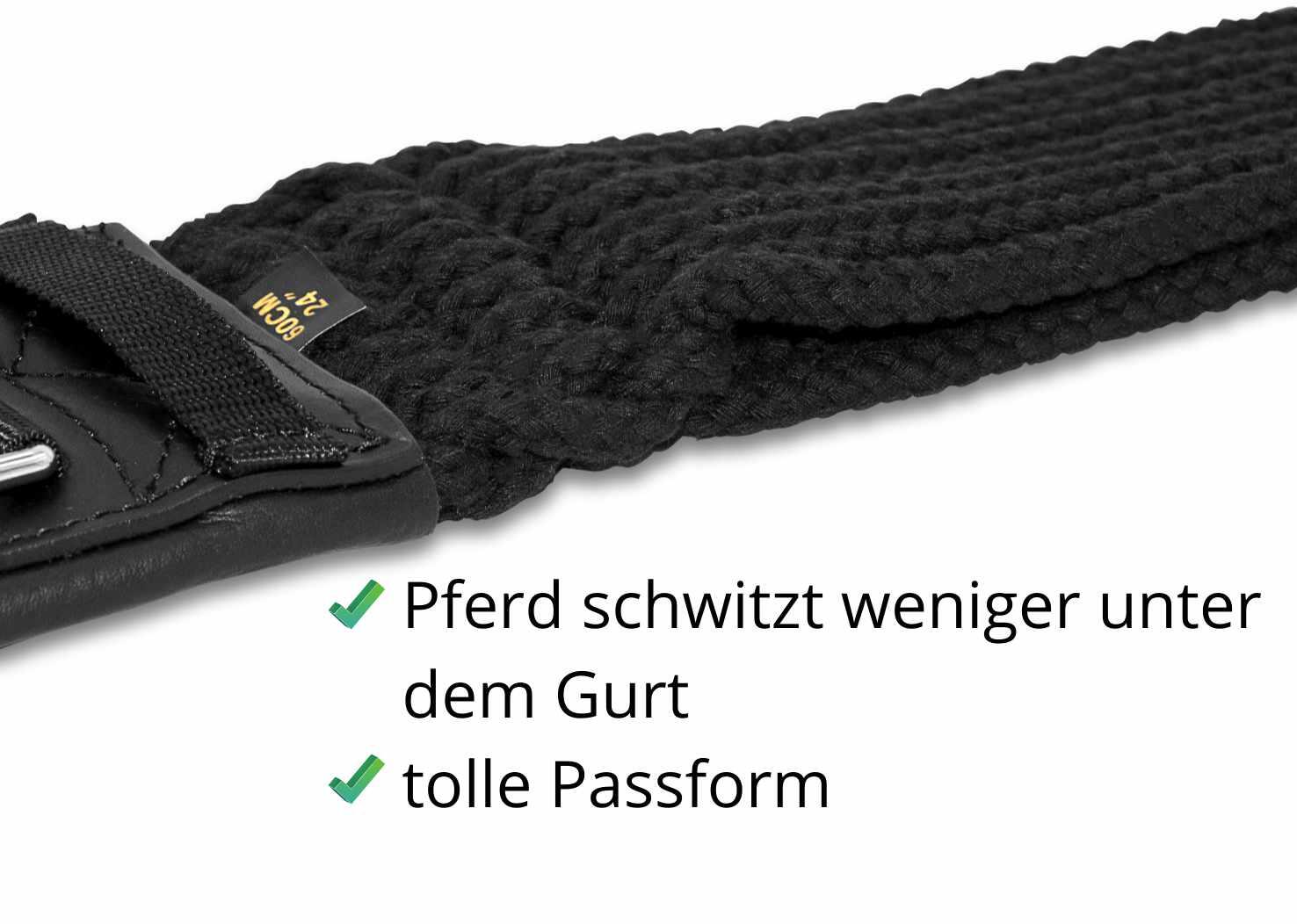 AMKA PRO Kurzgurt Dressur Schnurengurt 3/4
