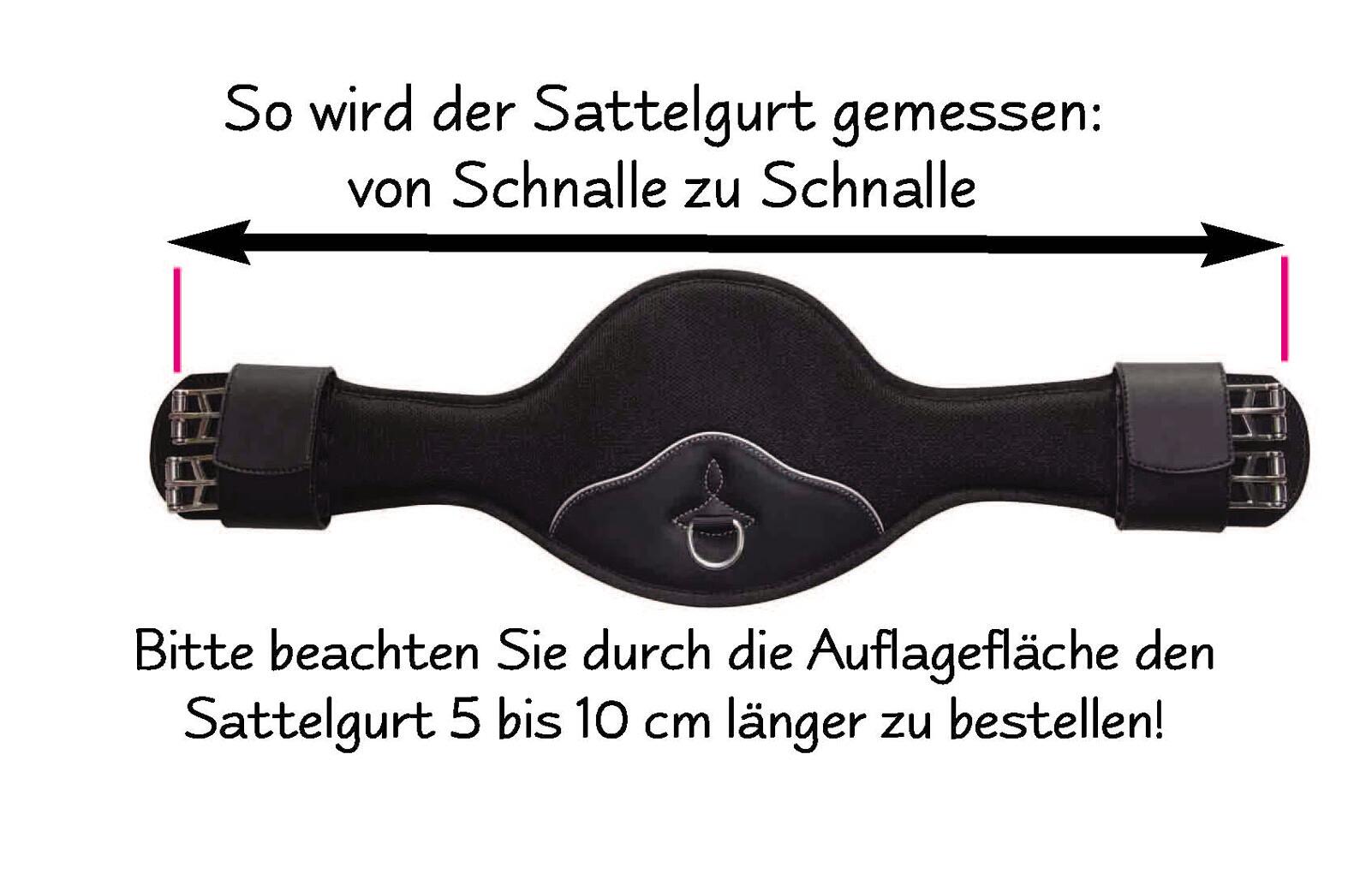 Kurzgurt Butterfly Dressurgurt Rainer atmungsaktiv Memoform Anti-Rutsch 014/70 3/4
