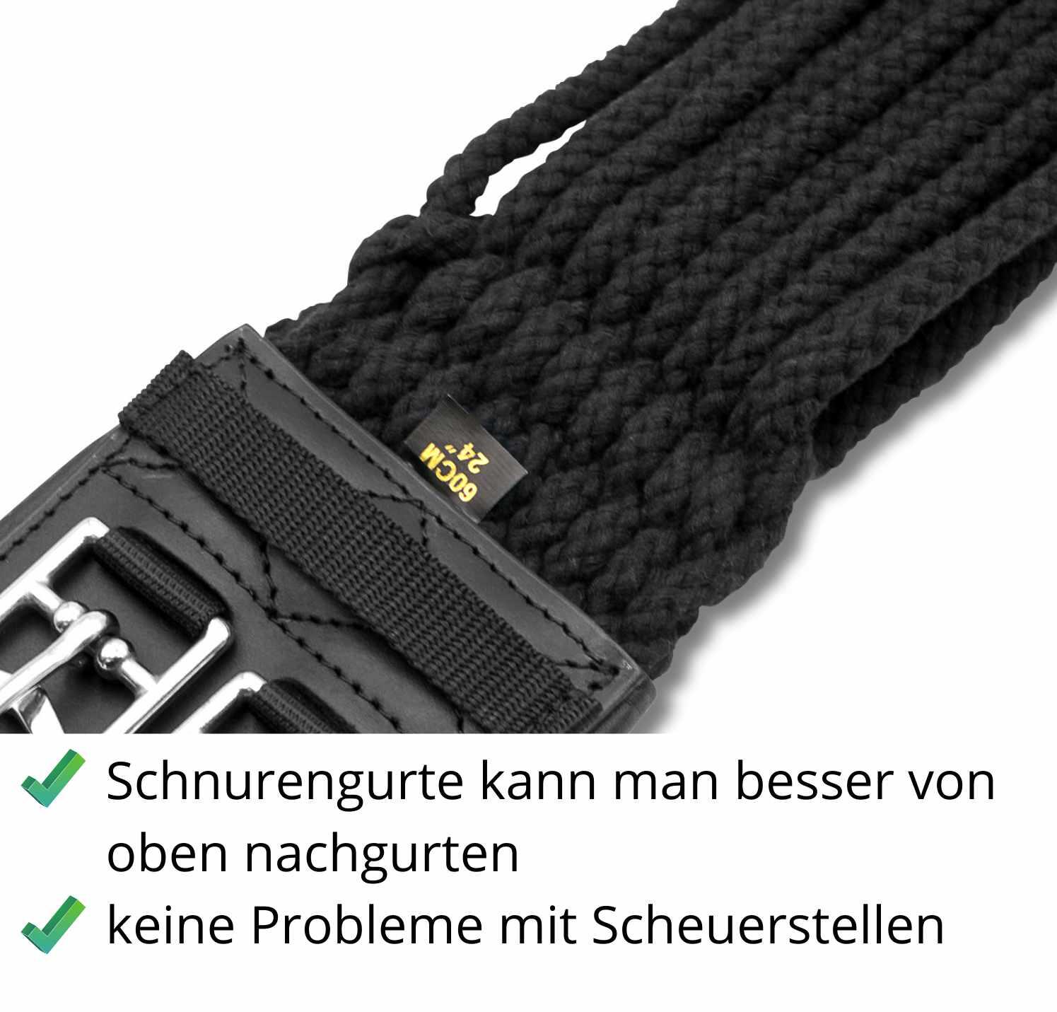 AMKA PRO Kurzgurt Dressur Schnurengurt 4/4