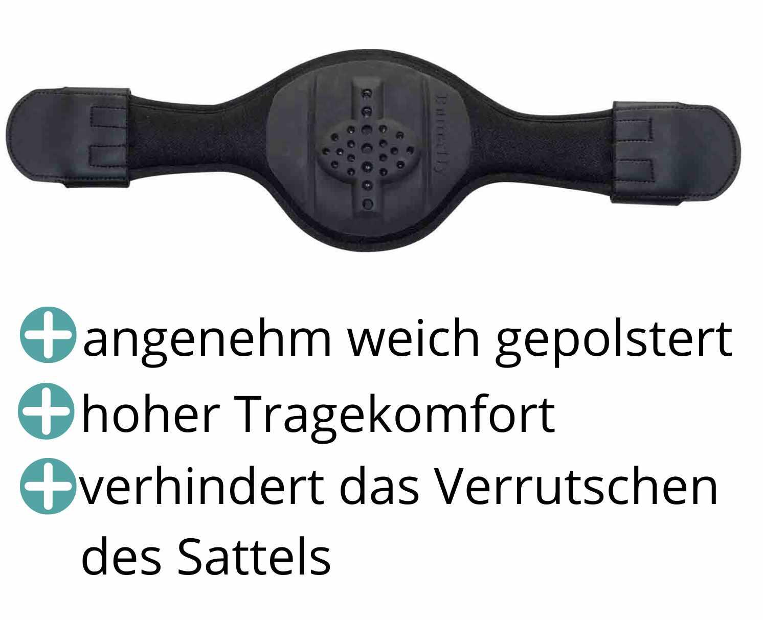 Kurzgurt Butterfly Dressurgurt Rainer atmungsaktiv Memoform Anti-Rutsch 014/70 2/4