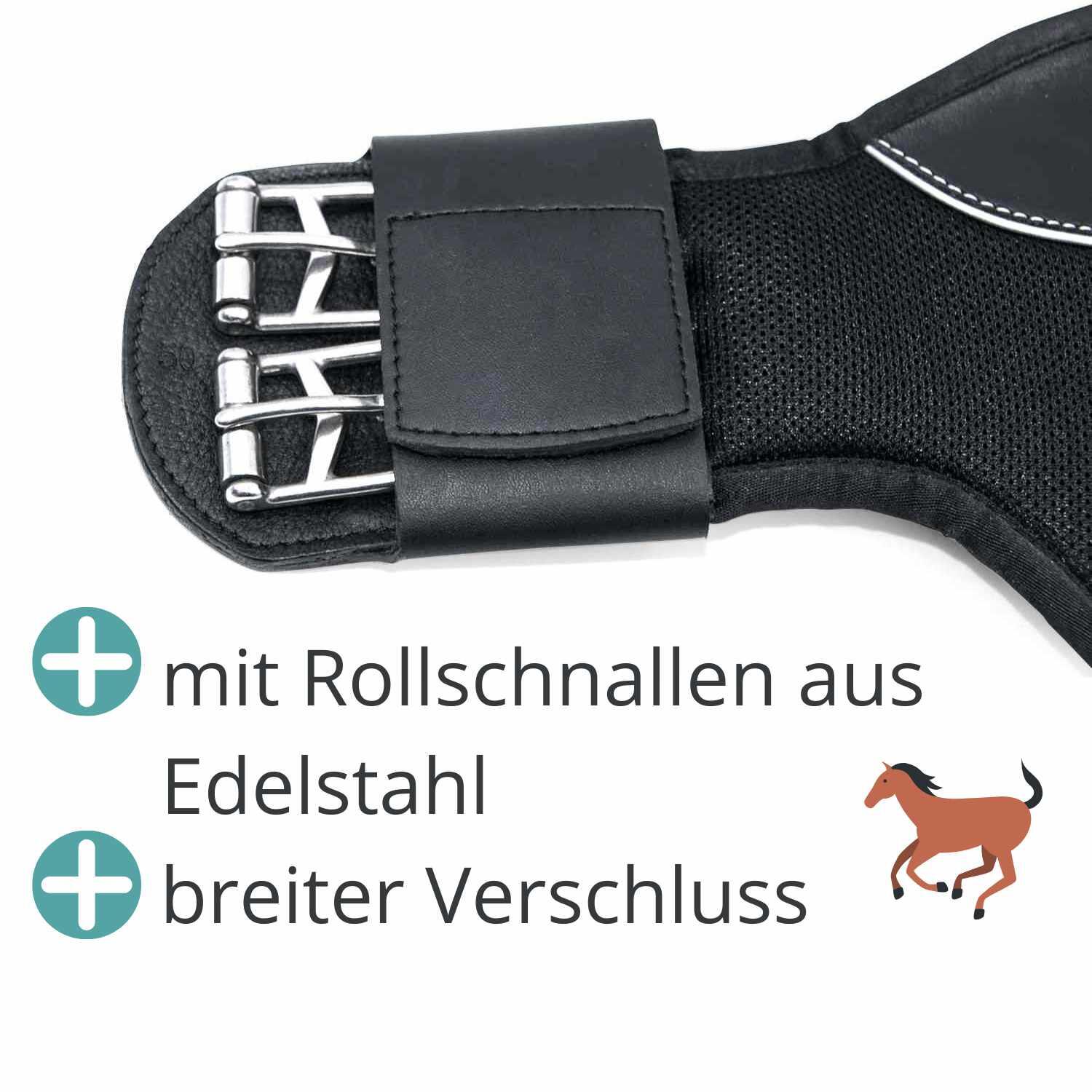 Kurzgurt Butterfly Dressurgurt Rainer atmungsaktiv Memoform Anti-Rutsch 014/70 4/4