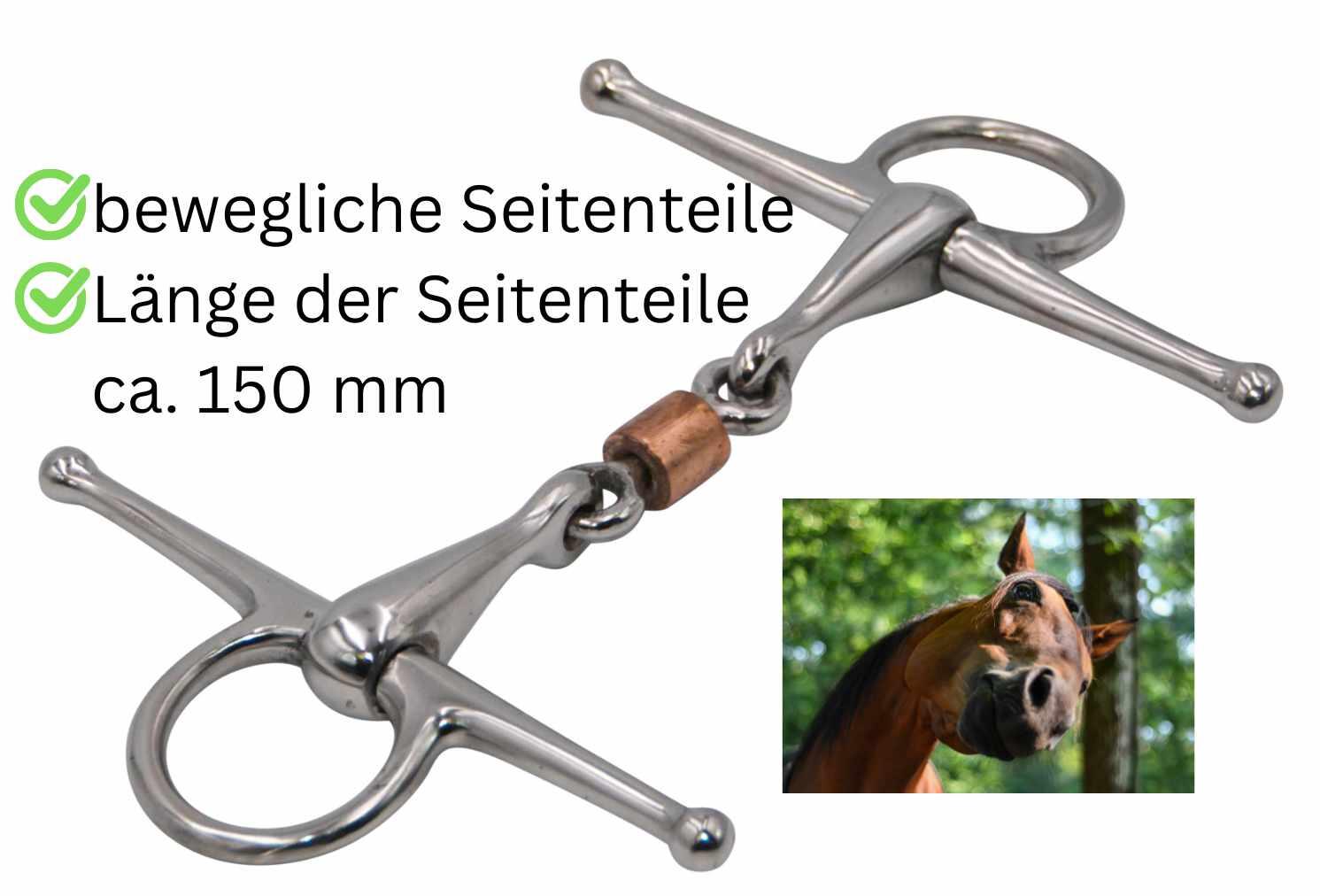 AMKA Knebeltrense Schenkeltrense 3/4