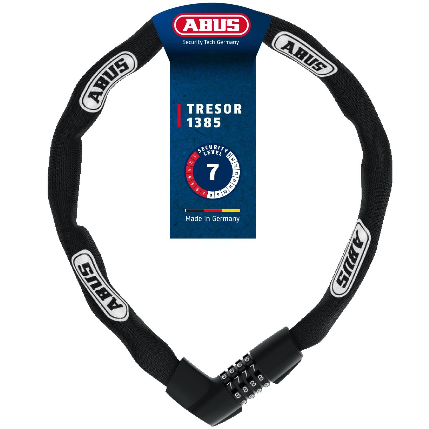 Abus - Cadenas À Chaîne Code Tresor 1385/110 Noir - Verrou - Marron|noir - 90 - Decathlon