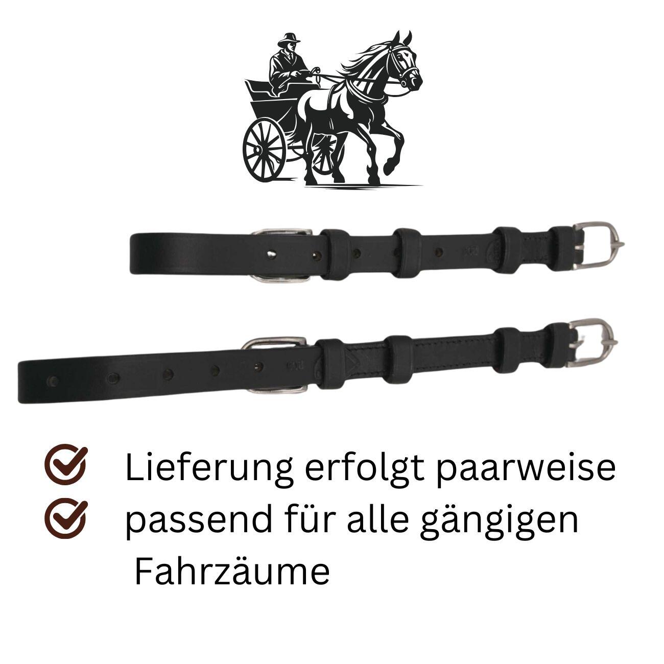 AMKA Backenstücke ohne Scheuklappen für Fahrzaum 3/4