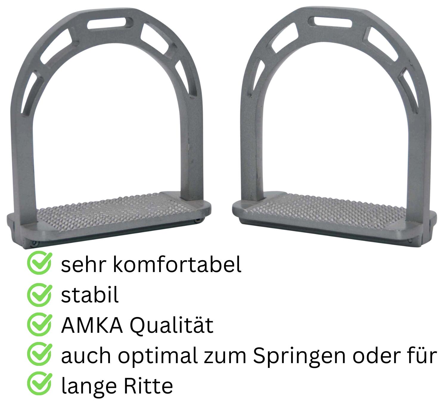 AMKA Aluminium Steigbügel ALU 3/4