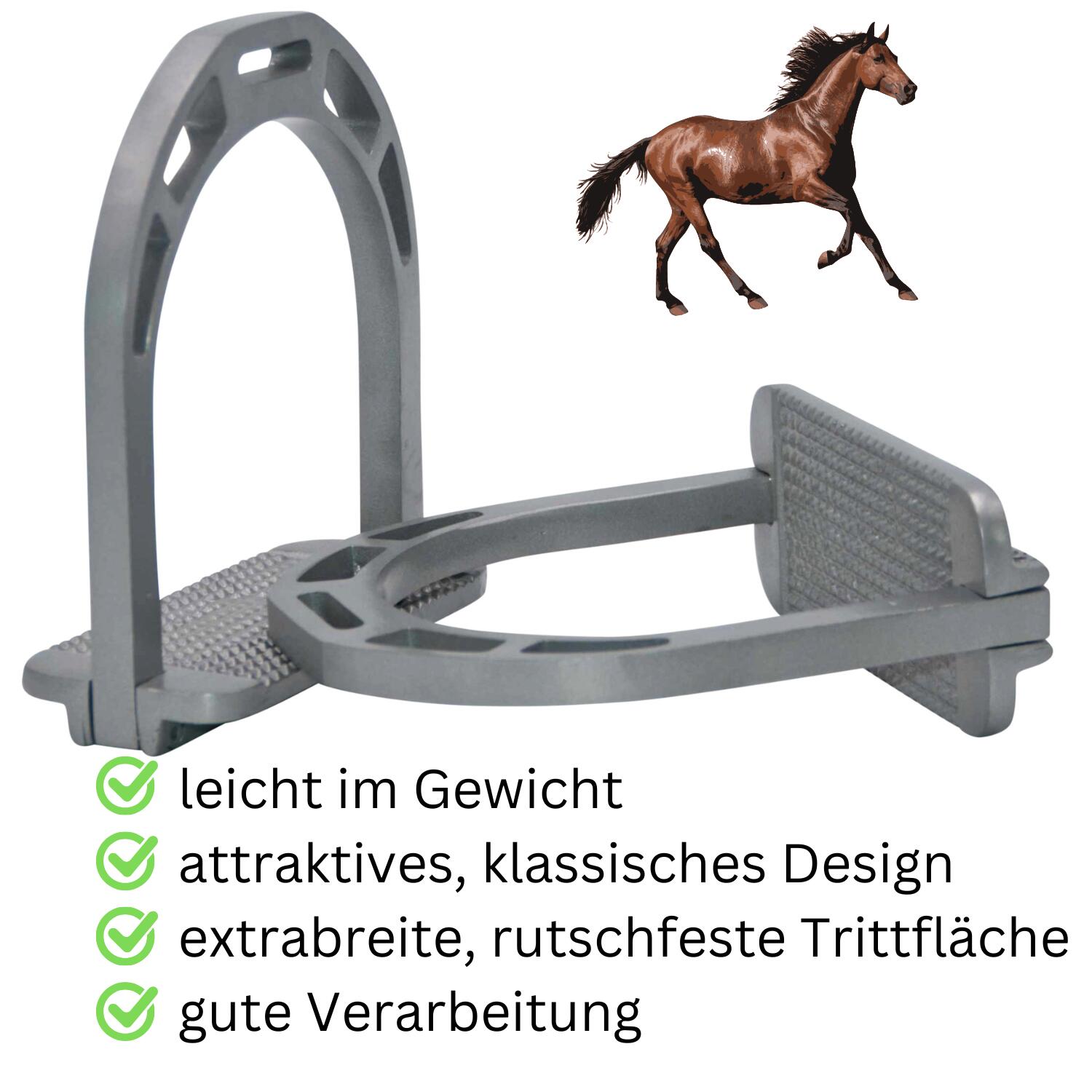 AMKA Aluminium Steigbügel ALU 2/4