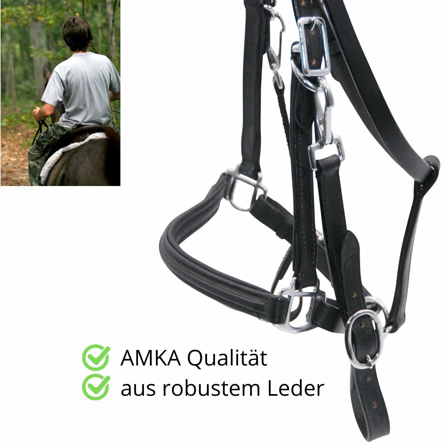 AMKA Zaum-Halfter Kombination 3/4