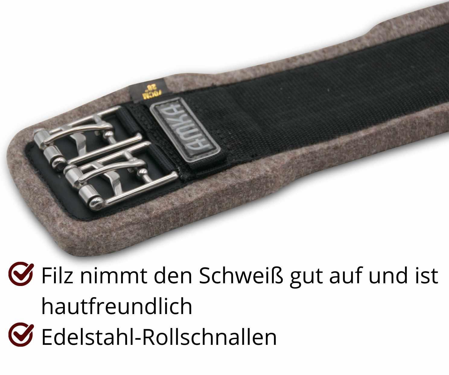 AMKA Filz Kurzgurt Dressurgurt 2/4