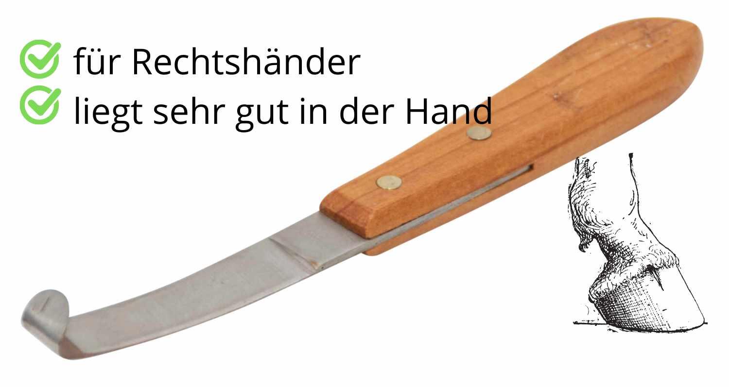 AMKA Hufmesser rechts einschneidig 3/4