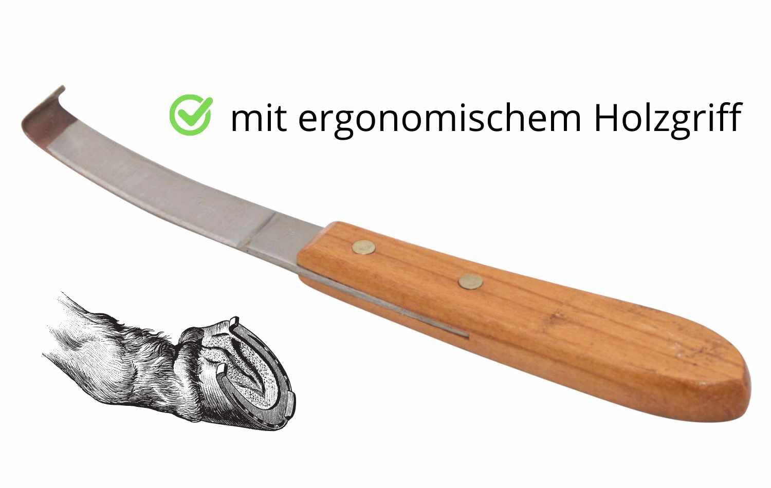 AMKA Hufmesser rechts einschneidig 2/4