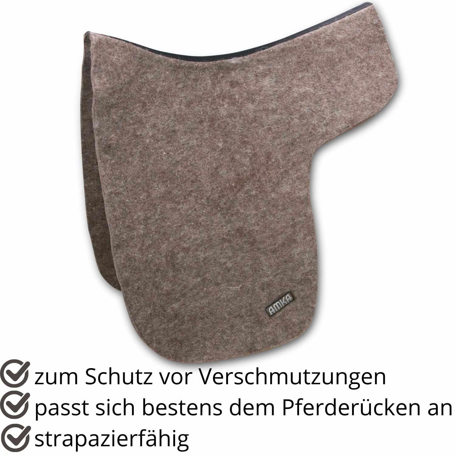 AMKA Filz Dressursattel Unterdecke 2/4