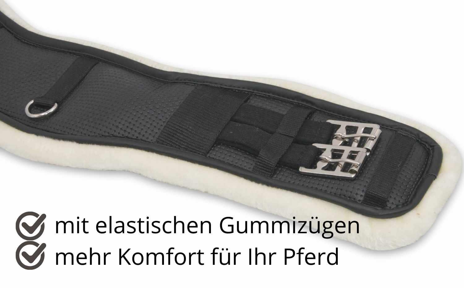HorseGuard Kurzgurt Neopren Kunstfell unterlegt 2/4