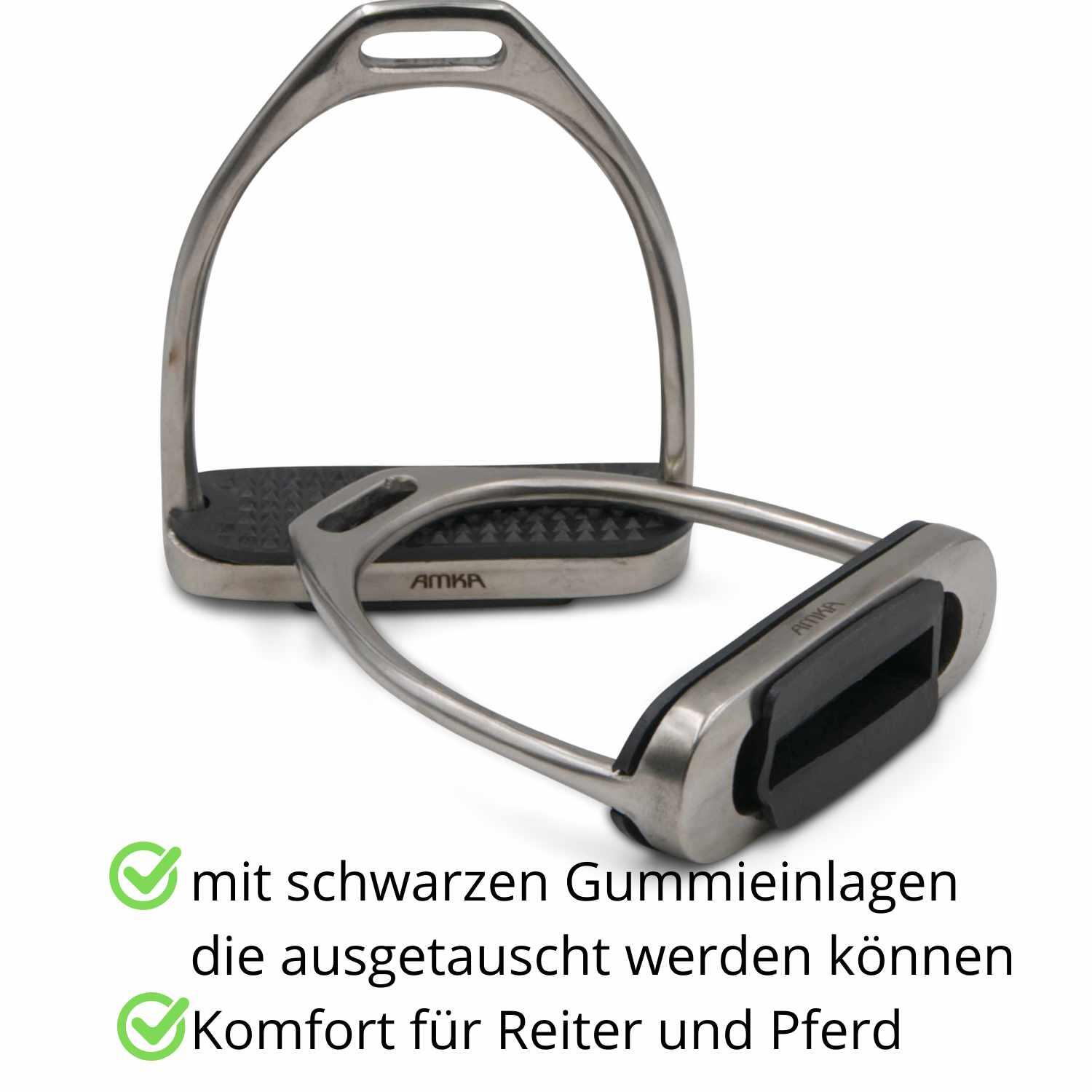 AMKA Steigbügel  Edelstahl 2/4