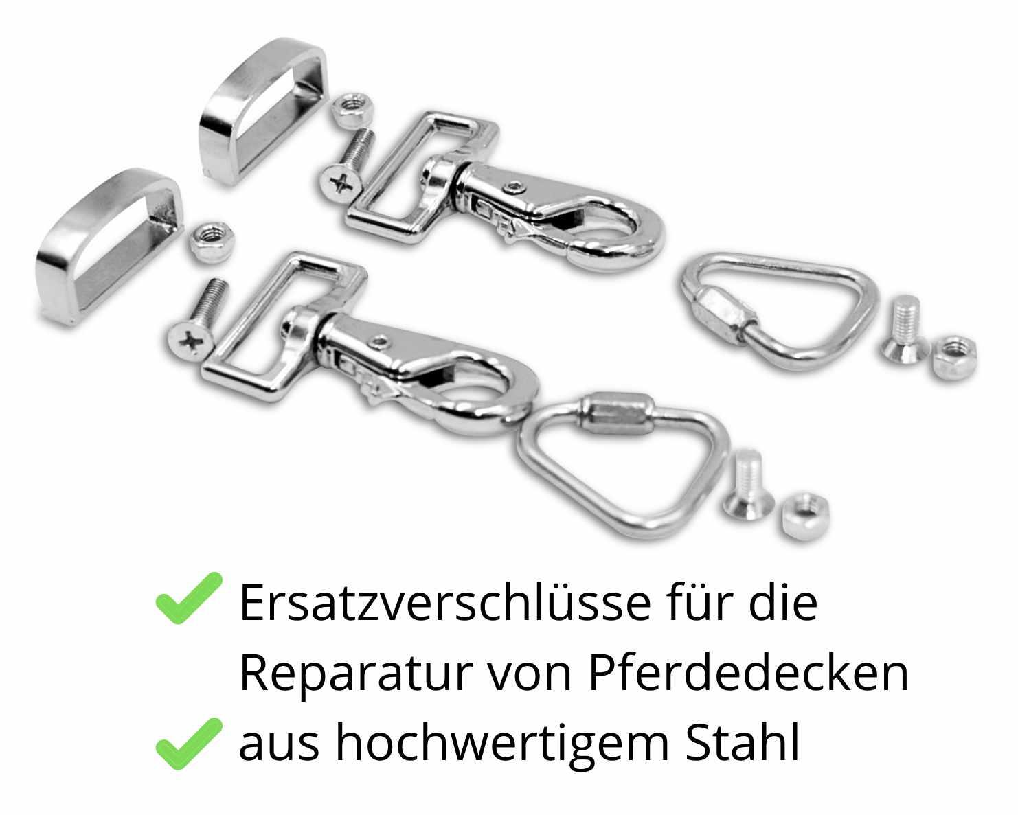 Pferdedecken Verschluss Set 2/4