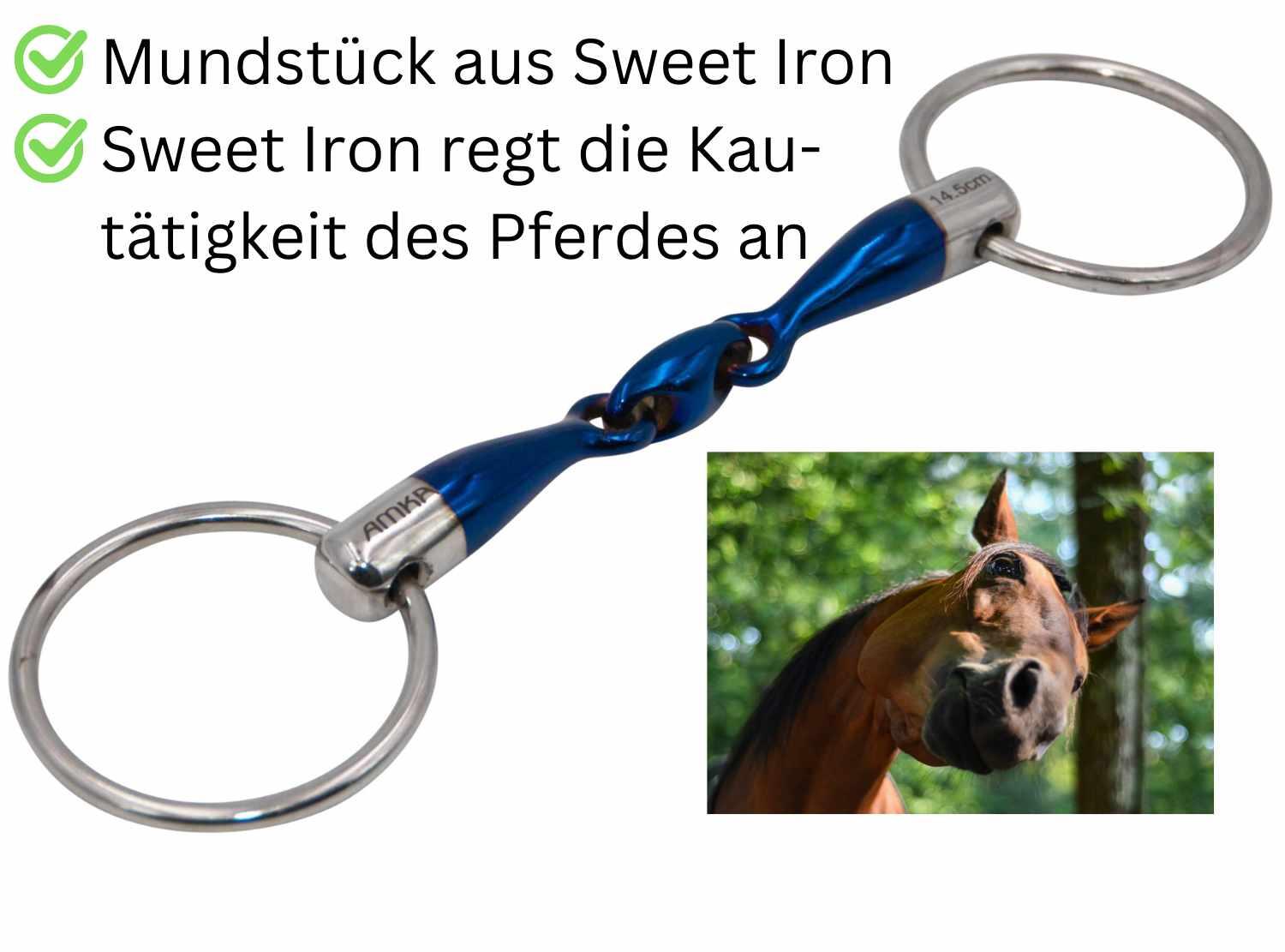 AMKA Wassertrense Sweet Iron doppelt gebrochen 3/4