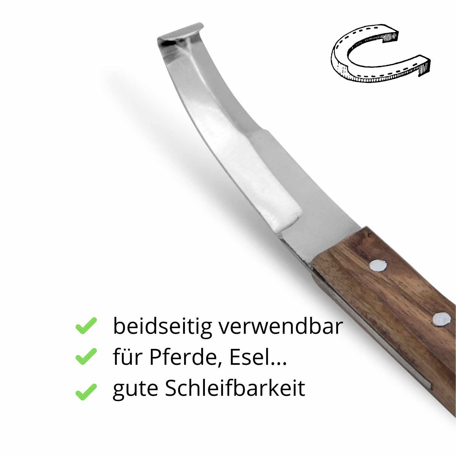 AMKA Hufmesser rechts einseitig 3/4
