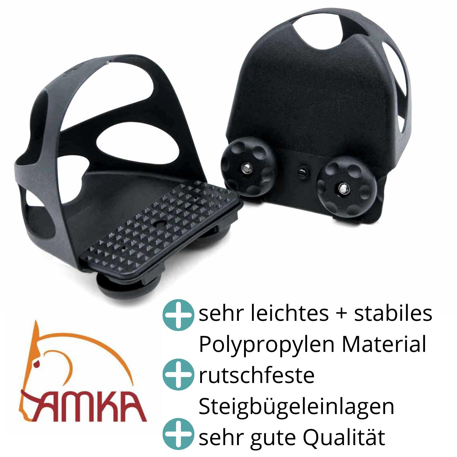 AMKA Steigbügeleinlage mit Durchrutschschutz 2/4