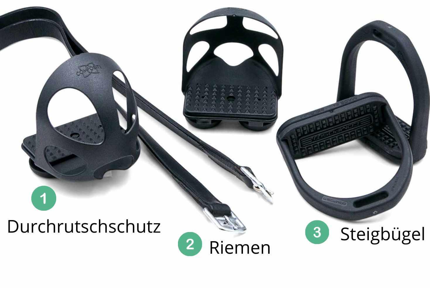 Compositi Sattelzubehör Set für Kinder 2/4