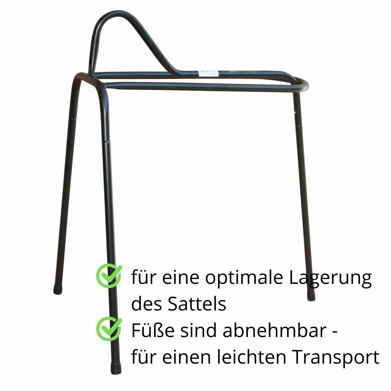 AMKA Sattelständer, Sattelbock, Sattelhalter, 3beinig, abnehmbare Füße BWAHL 2/4