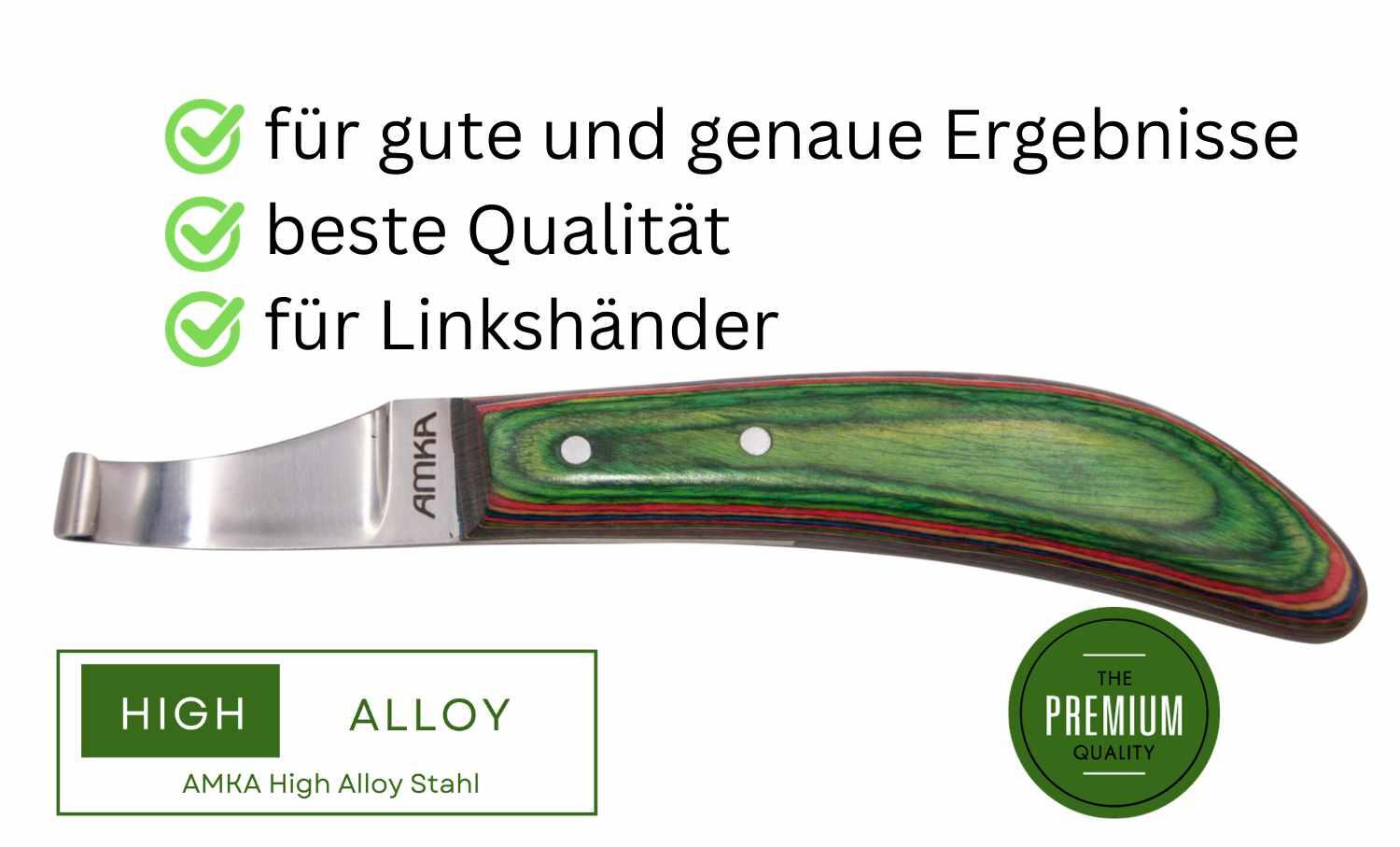 AMKA PRO HAS Hufmesser links 3/4