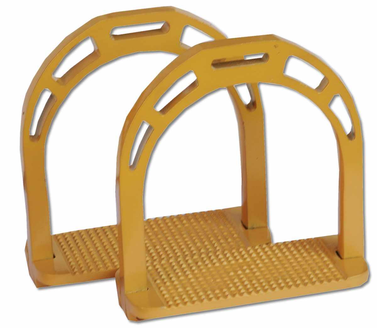 AMKA Aluminium Steigbügel breite Anti-Slip Trittfläche 1/4