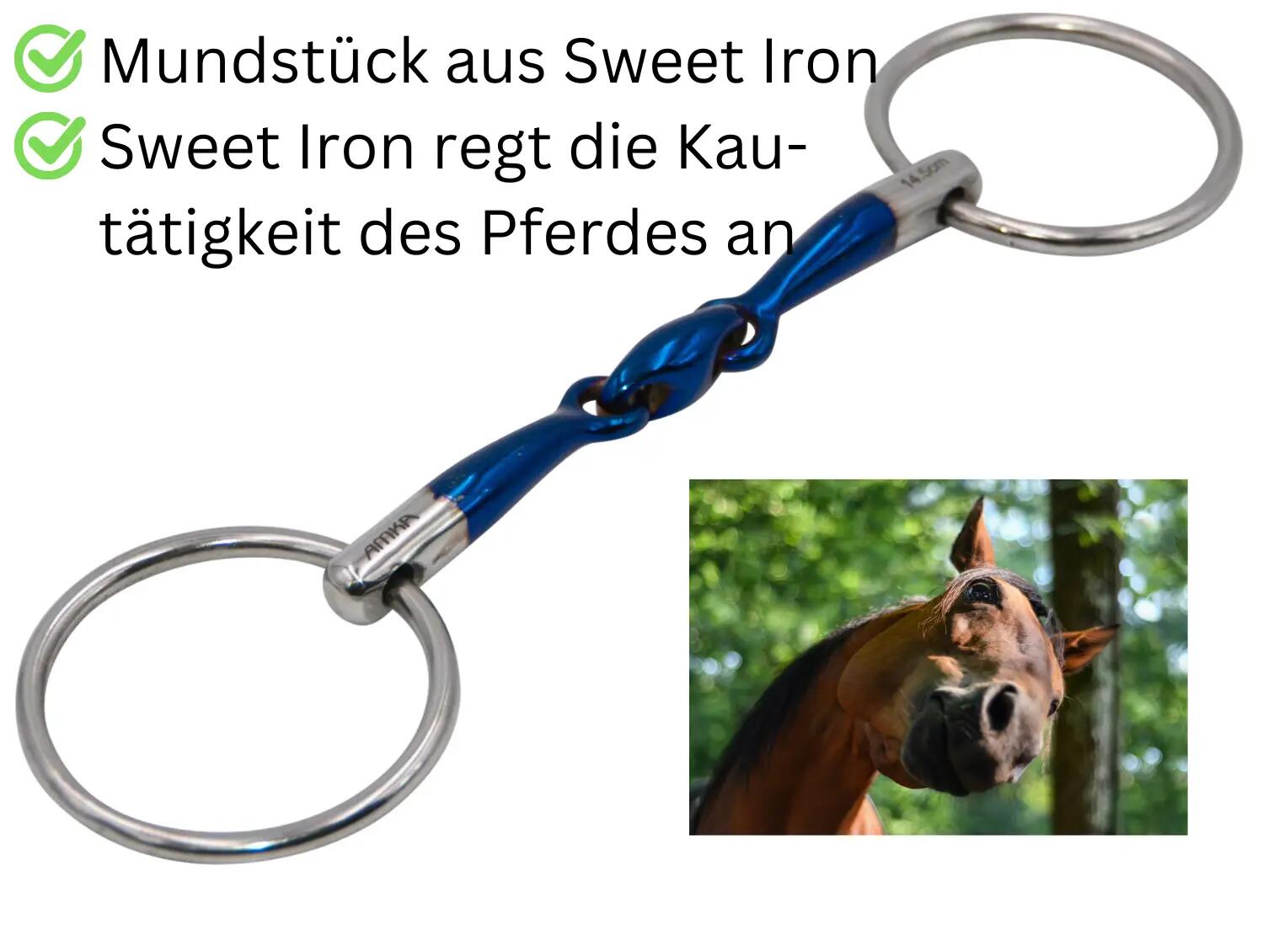 AMKA Wassertrense Sweet Iron doppelt gebrochen 3/4