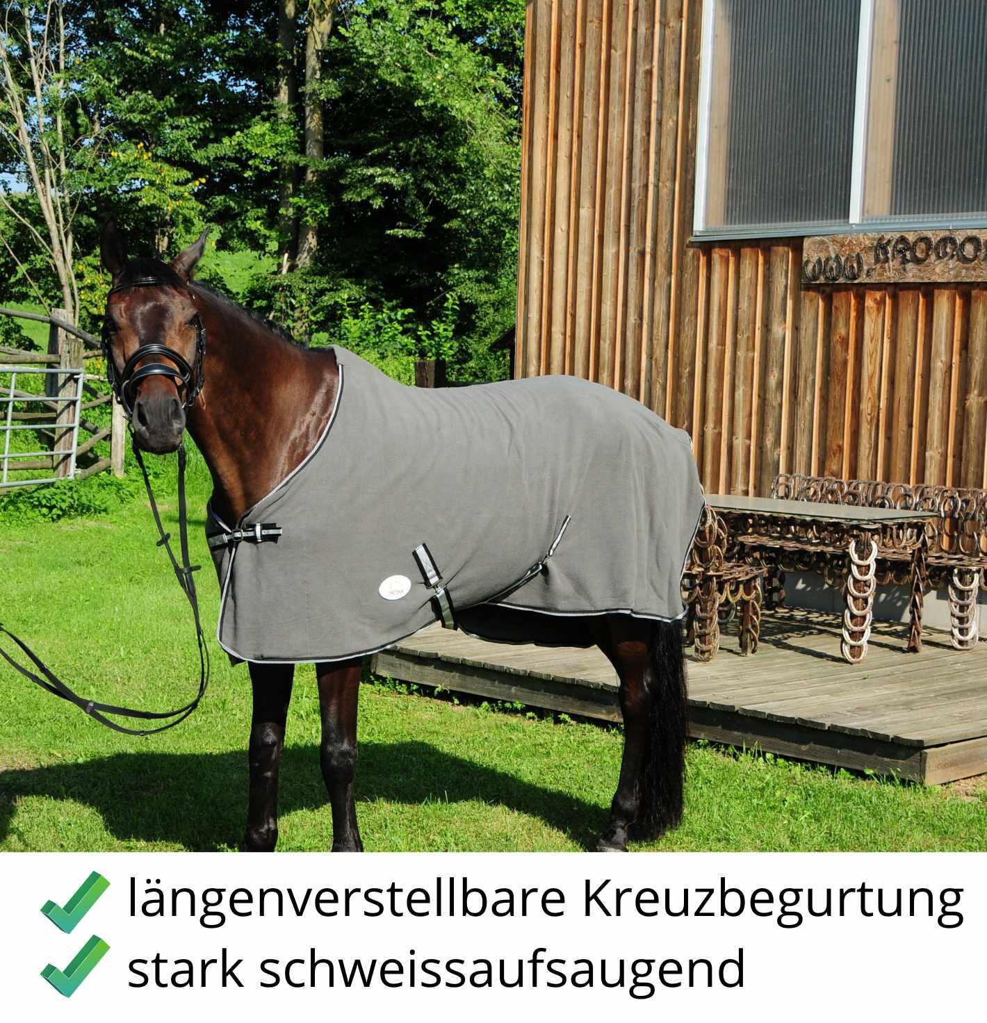 AMKA Pferde Fleecedecke 3/4